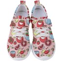 Tomato-seamless-pattern-juicy-tomatoes-food-sauce-ketchup-soup-paste-with-fresh-red-vegetables-backd Women s Velcro Strap Shoes View1