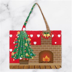 Christmas Room Medium Tote Bag by artworkshop