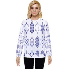 Various Types Of Snowflakes Hidden Pocket Sweatshirt by artworkshop