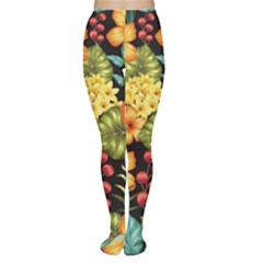 Fabulous Colorful Floral Seamless Tights by Pakemis