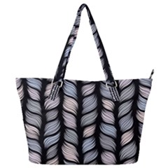 Seamless Pattern With Interweaving Braids Full Print Shoulder Bag by Pakemis