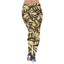 Damask-teardrop-gold-ornament-seamless-pattern Velvet Leggings View2