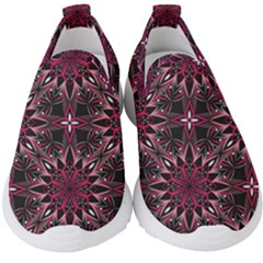 Seamless-pattern-with-flowers-oriental-style-mandala Kids  Slip On Sneakers by Pakemis