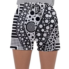 Black And White Sleepwear Shorts by gasi