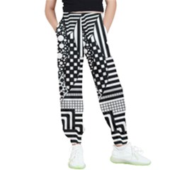 Black And White Kids  Elastic Waist Pants by gasi