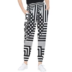 Black And White Tapered Pants by gasi