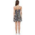 Black and white Short Frill Dress View4