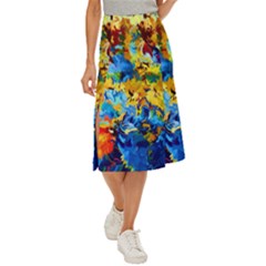 Abstract Art Midi Panel Skirt by gasi