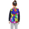 Colorful abstract art Kids  Hooded Puffer Vest View2