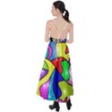 Colorful abstract art Tie Back Maxi Dress View2