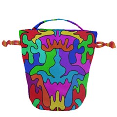 Colorful Design Drawstring Bucket Bag by gasi