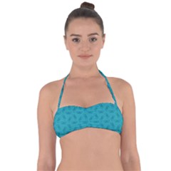 Butterfly Art Pattern Design Background Frame Halter Bandeau Bikini Top by Uceng