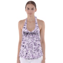 Science Research Curious Search Inspect Scientific Babydoll Tankini Top by Uceng