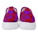 Background Pattern Purple Texture Design Wallpaper Women s Slip On Sneakers View4