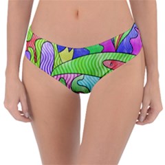 Colorful Stylish Design Reversible Classic Bikini Bottoms by gasi