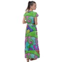 Colorful stylish design Flutter Sleeve Maxi Dress View2