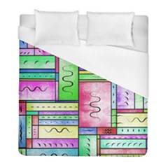 Colorful Pattern Duvet Cover (full/ Double Size) by gasi