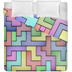 Colorful Stylish Design Duvet Cover Double Side (king Size) by gasi