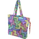 Colorful stylish design Drawstring Tote Bag View1