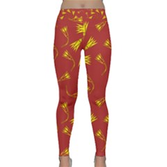 Background Pattern Texture Design Classic Yoga Leggings by Ravend