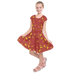 Background Pattern Texture Design Kids  Short Sleeve Dress by Ravend