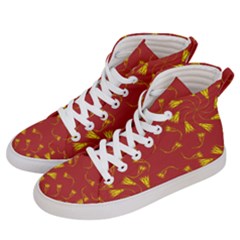 Background Pattern Texture Design Men s Hi-top Skate Sneakers by Ravend