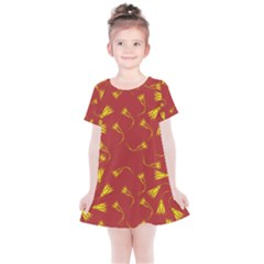 Background Pattern Texture Design Kids  Simple Cotton Dress by Ravend