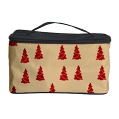 Red Christmas Tree Brown Cosmetic Storage by TetiBright