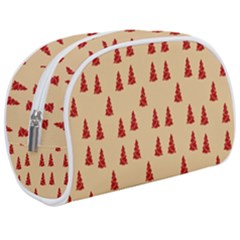 Red Christmas Tree Brown Make Up Case (medium) by TetiBright