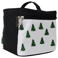 Green Christmas Trees White Make Up Travel Bag (big) by TetiBright