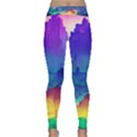 Abstract Geometric Landscape Art 3d Classic Yoga Leggings View1