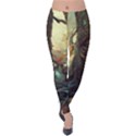 Abstract Texture Forest Trees Fruits Nature Leaves Velvet Leggings View1