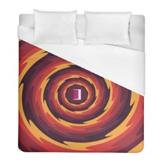 Illustration Door Abstract Concentric Pattern Duvet Cover (full/ Double Size) by Ravend