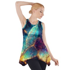 Abstract Galactic Side Drop Tank Tunic by Ravend