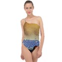 Abstract Painting Art Texture Classic One Shoulder Swimsuit View1