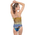 Abstract Painting Art Texture Classic One Shoulder Swimsuit View2