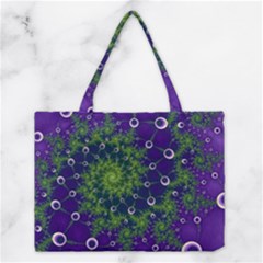 Fractal Spiral Abstract Background Medium Tote Bag by Ravend