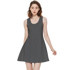 Small Grey Black Plaid Inside Out Reversible Sleeveless Dress by violetheavensky