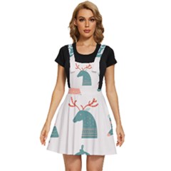 Reindeer Stars Socks Stick Candy Cane Apron Dress by artworkshop