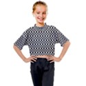 Seamless Abstract Geometric Pattern Background Kids Mock Neck Tee View1