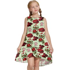 Flowers Pattern Kids  Frill Swing Dress by Sparkle