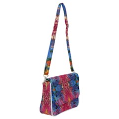 Firey Repeats I Shoulder Bag With Back Zipper by kaleidomarblingart