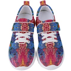 Firey Repeats I Women s Velcro Strap Shoes by kaleidomarblingart