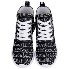 Sanscrit Pattern Design Women s Lightweight High Top Sneakers by dflcprintsclothing