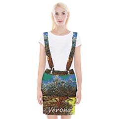 Colorful Verona Olive Tree Braces Suspender Skirt by ConteMonfrey