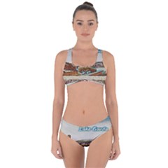 Malcesine Castle On Lake Garda Criss Cross Bikini Set by ConteMonfrey