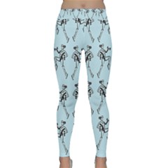 Jogging Lady On Blue Classic Yoga Leggings by TetiBright