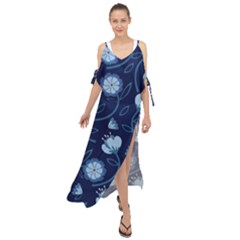 Flower Maxi Chiffon Cover Up Dress by zappwaits