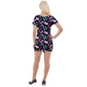 Retro Arrows Short Sleeve Asymmetric Mini Dress View2