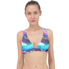 Fantasy Japan Mountains Cherry Blossoms Nature Classic Banded Bikini Top by Uceng